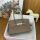 Replica Borsa a spalla Hermes Birkin Light 29 Taupe Clemence imitazione Falso