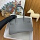 Replica Borsa a spalla Hermès Birkin Light 29 Etain in pelle di vitello Swift imitazione Falso