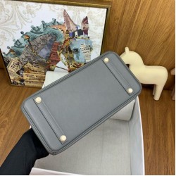 Replica Borsa a spalla Hermès Birkin Light 29 Etain in pelle di vitello Swift imitazione Falso