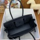 Replica Borsa a spalla Hermès Birkin Light 29 nera in pelle di vitello Swift imitazione Falso