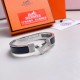 Replica Bracciale Clic HH Hermès in smalto nero imitazione Falso Replica Bracciale Clic HH Hermès in smalto nero imitazione Falso