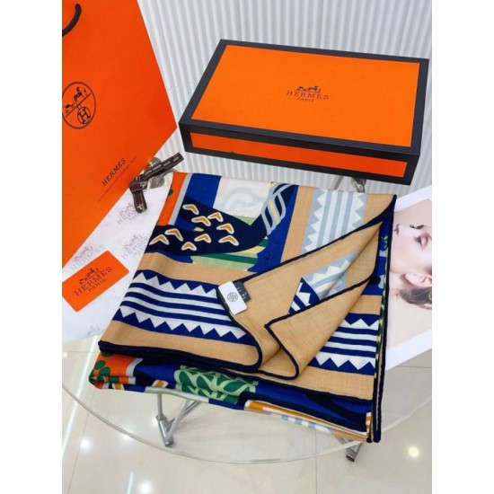 Replica Scialle Hermès Etriers Fantaisie Multicolore 140 imitazione Falso