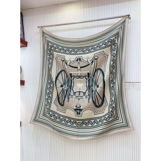 Replica Scialle Hermès Tourterelle Phaeton's Wheels Bandana 140 imitazione Falso