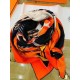 Replica Scialle Hermes Projets Carres nero 140 imitazione Falso