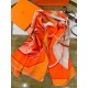 Replica Scialle Hermes Orange Projets Carres 140 imitazione Falso