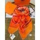 Replica Scialle Hermes Orange Projets Carres 140 imitazione Falso