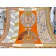 Replica Scialle da dressage Tressage Hermes arancione 140 imitazione Falso