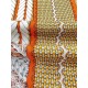 Replica Scialle da dressage Tressage Hermes arancione 140 imitazione Falso