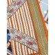 Replica Scialle da dressage Tressage Hermes arancione 140 imitazione Falso