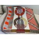 Replica Scialle Tressage da dressage Hermes Rose/Naturale 140 imitazione Falso