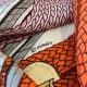 Replica Scialle Tressage da dressage Hermes Rose/Naturale 140 imitazione Falso