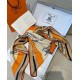 Replica Hermes Beige/Arancione Auto in Equilibrio Scialle 140 imitazione Falso