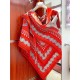 Replica Scialle Bandana Hermes Zuavi e Draghi Rossi 140 imitazione Falso