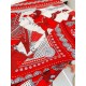 Replica Scialle Bandana Hermes Zuavi e Draghi Rossi 140 imitazione Falso