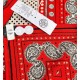 Replica Scialle Bandana Hermes Zuavi e Draghi Rossi 140 imitazione Falso