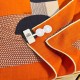 Replica Scialle Hermès Arancione My First Galop 140 imitazione Falso