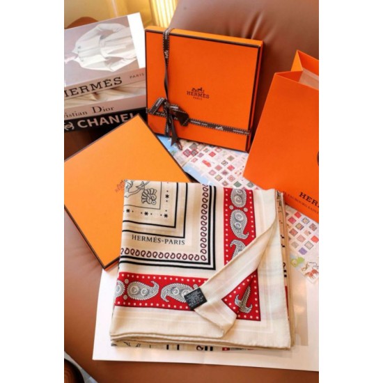 Replica Scialle Hermès Naturel Nautical Tattoos Bandana 140 imitazione Falso