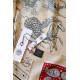 Replica Scialle Hermès Naturel Nautical Tattoos Bandana 140 imitazione Falso