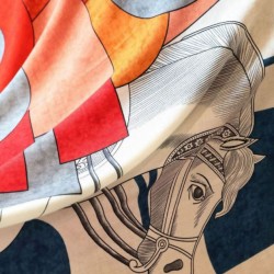 Replica Scialle Hermès Cavalier en Formes Grenadine 140 imitazione Falso