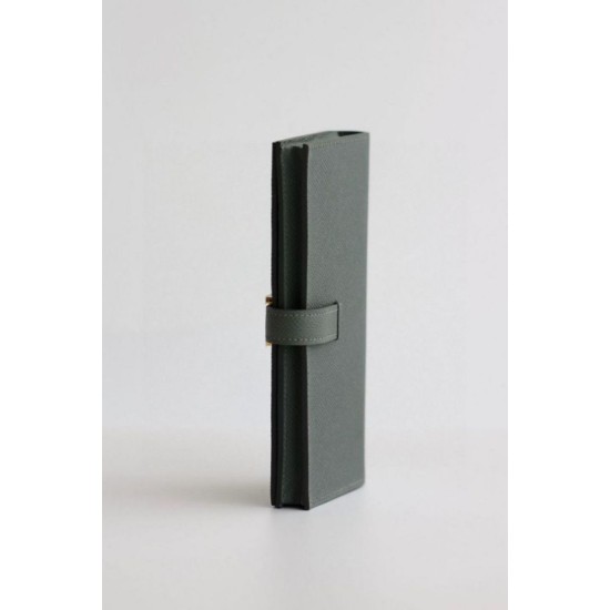 Replica Portafoglio lungo Hermès Bearn fatto a mano in pelle di vitello Epsom verde mandorla imitazione Falso Replica Portafoglio lungo Hermès Bearn fatto a mano in pelle di vitello Epsom verde mandorla imitazione Falso