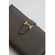 Replica Portafoglio Hermes Bearn lungo fatto a mano Etain Swift in pelle di vitello imitazione Falso