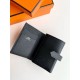 Replica Portafoglio Hermes Bearn ripiegabile fatto a mano Epsom nero imitazione Falso