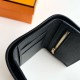 Replica Portafoglio Hermes Bearn ripiegabile fatto a mano Epsom nero imitazione Falso