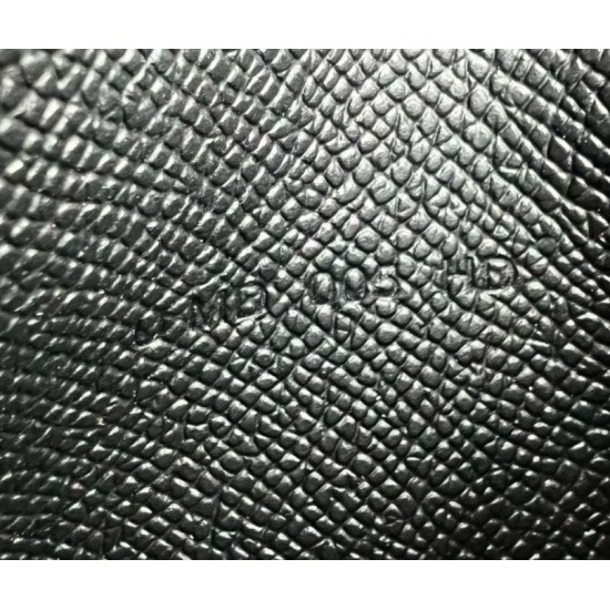 Replica Portafoglio Hermes Bearn ripiegabile fatto a mano Epsom nero imitazione Falso