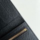 Replica Portafoglio Hermes Bearn ripiegabile fatto a mano Epsom nero imitazione Falso