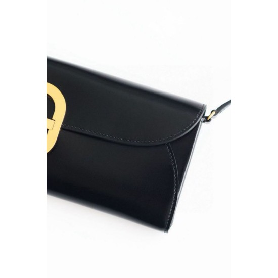 Replica Portafoglio Hermès Maillon To Go in pelle di vitello nera imitazione Falso