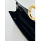 Replica Portafoglio Hermès Maillon To Go in pelle di vitello nera imitazione Falso