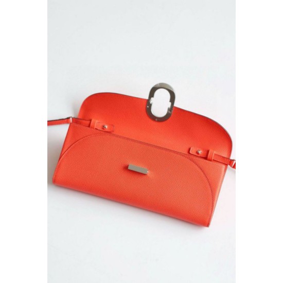 Replica Portafoglio Hermès Maillon To Go in pelle di vitello Epsom rosa Jaipur imitazione Falso