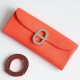 Replica Portafoglio Hermès Maillon To Go in pelle di vitello Epsom rosa Jaipur imitazione Falso