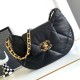 Perfette Qualità Repliche Borsa hobo in pelle di agnello 19 nera AS4638 Imitazione