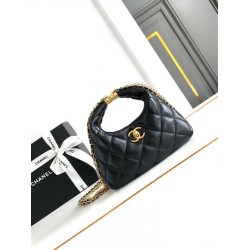 Migliore Repliche Borsa hobo con catena nera AS4966 Economiche Outlet Online