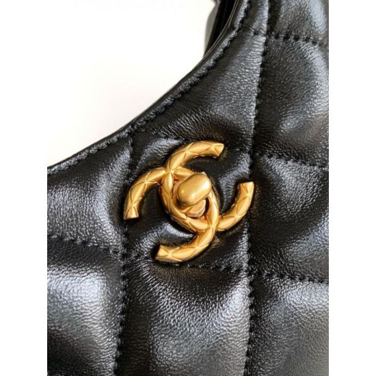 Perfette Qualità Repliche Borsa hobo con catena nera AS4966 Imitazione Migliore Repliche Borsa hobo con catena nera AS4966 Economiche Outlet Online