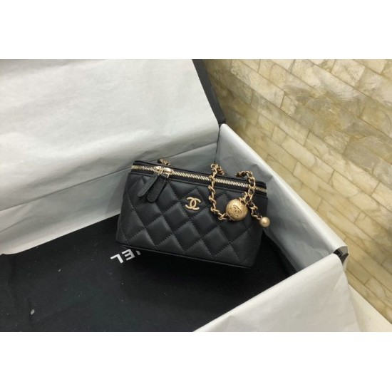 Migliore Repliche Pochette con catena Nera AP2303 Economiche Outlet Online