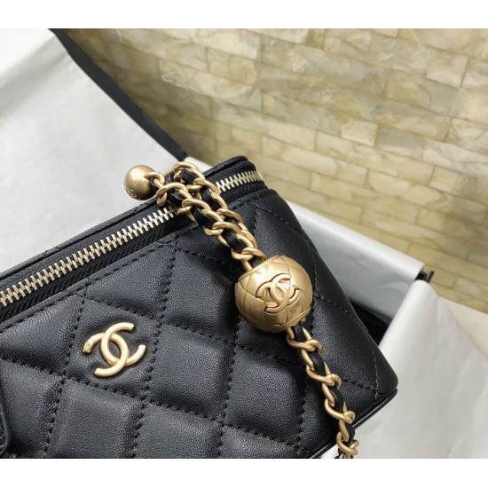 Migliore Repliche Pochette con catena Nera AP2303 Economiche Outlet Online