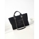 Replica perfetta Deauville Small Shopping Tote Bag AS3257 Nero Imitazione Outlet Online