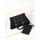 Replica perfetta Deauville Small Shopping Tote Bag AS3257 Nero Imitazione Outlet Online