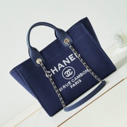 Perfette Qualità Repliche Borsa Deauville piccola shopping tote AS3257 Blu Imitazione