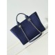 Perfette Qualità Repliche Borsa Deauville piccola shopping tote AS3257 Blu Imitazione