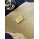 Perfette Qualità Repliche Borsa Deauville piccola shopping tote AS3257 Blu Imitazione