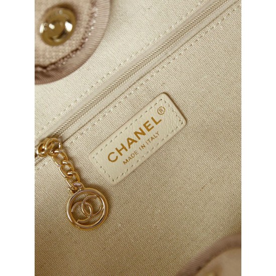 Replica perfetta Borsa Deauville piccola shopping tote AS3257 Grigio Imitazione Outlet Online