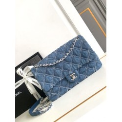 Replica perfetta Borsa con patta in denim AS2240 Imitazione Outlet Online