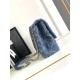 Replica perfetta Borsa con patta in denim AS2240 Imitazione Outlet Online