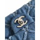 Replica perfetta Borsa con patta in denim AS2240 Imitazione Outlet Online