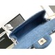 Replica perfetta Borsa con patta in denim AS2240 Imitazione Outlet Online
