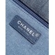 Replica perfetta Borsa con patta in denim AS2240 Imitazione Outlet Online