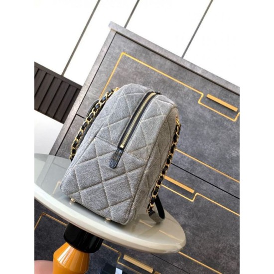 Replica perfetta Borsa da bowling maxi in denim AS4812 Imitazione Outlet Online
